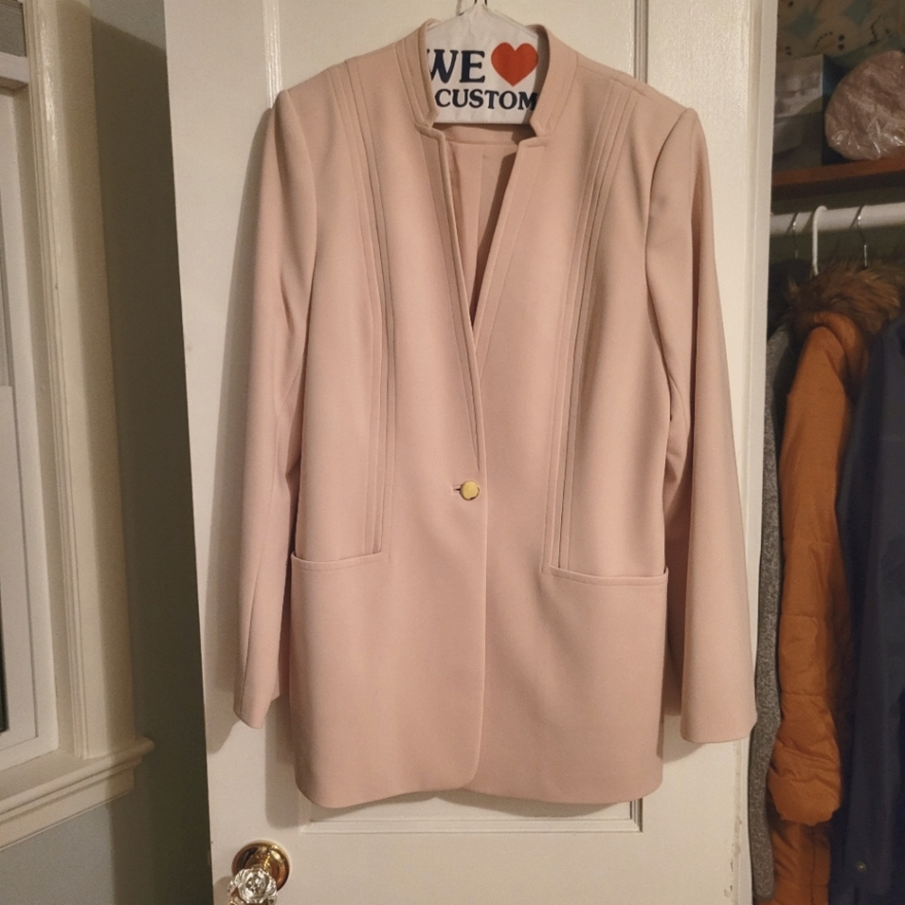Two Piece Blush Calvin Klein Suit